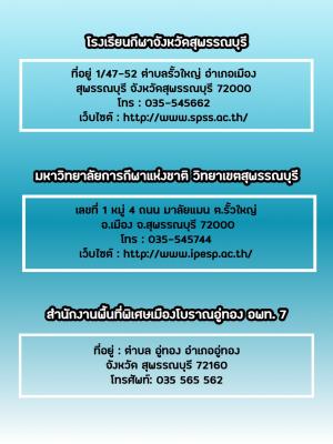 หน่วยงานบริการจังหวัดสุพรรณบุรี
